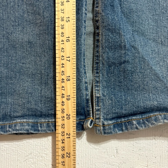 VTG Y2K Old Navy Blue Denim Jean Pencil Skirt With 9” Slit Sz 2 90s - Picture 6 of 9